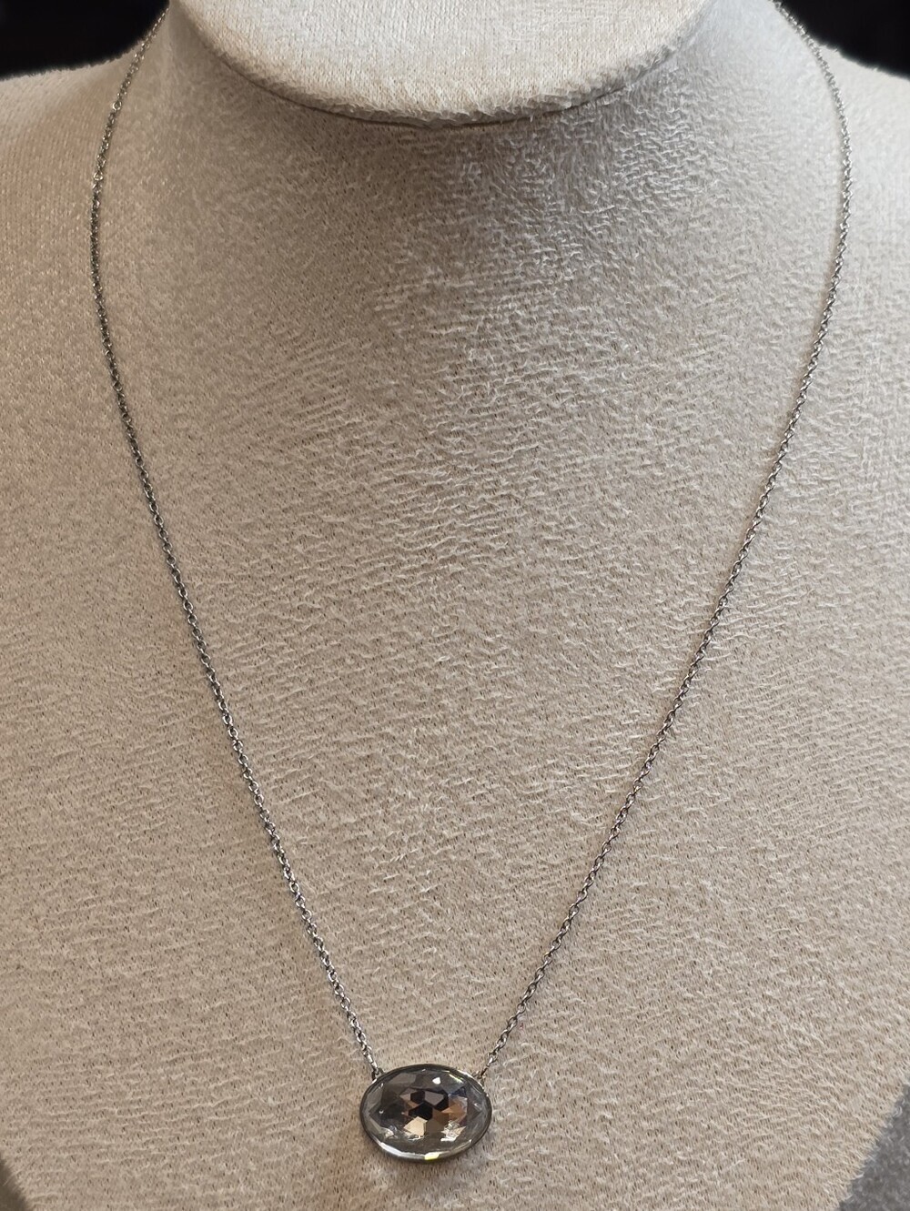 Swarovski Christie Frontal Oval Pendant Necklace